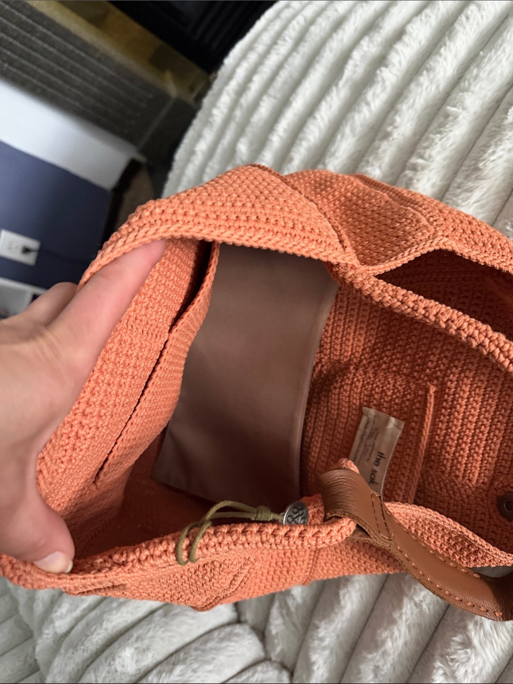 The Sak Crocheted Tote in Terracotta - Picture 3 of 6